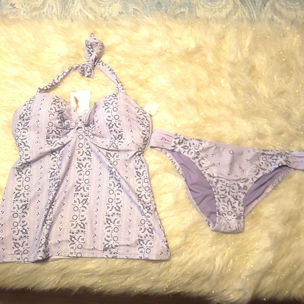 Jessica Simpson bandana print swim suit